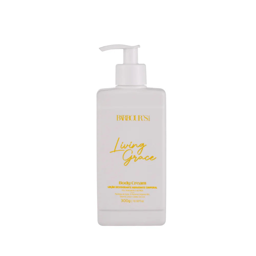 Body Cream Living Grace - Loção Desodorante Hidratante Corporal 300g