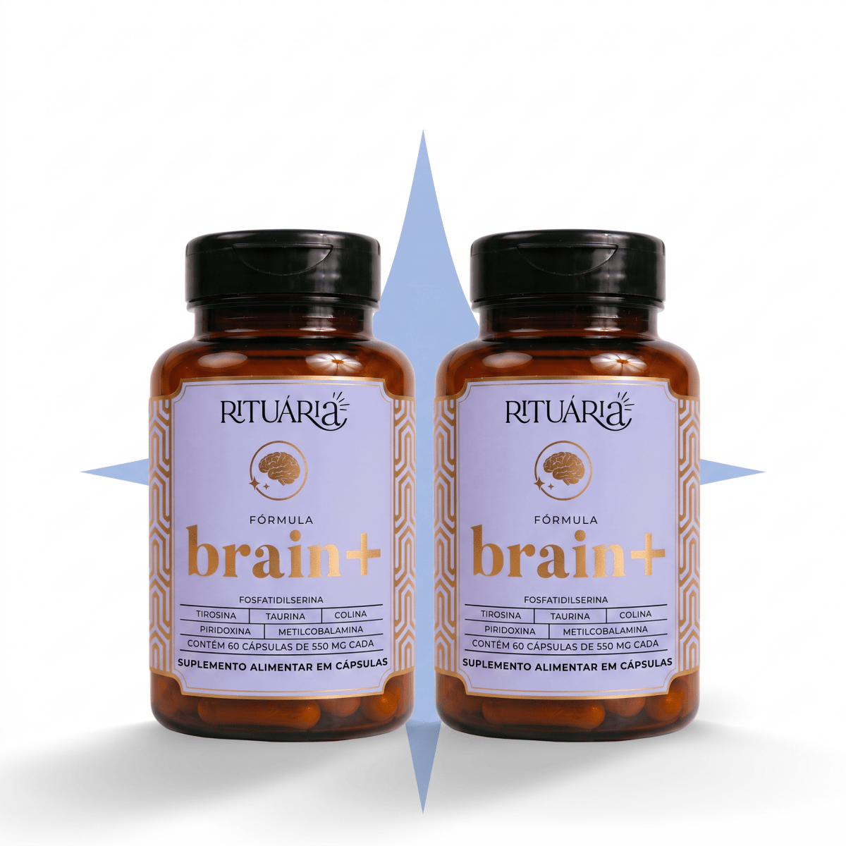 2x Fórmula Brain+ 60 Dias (60 Cápsulas)
