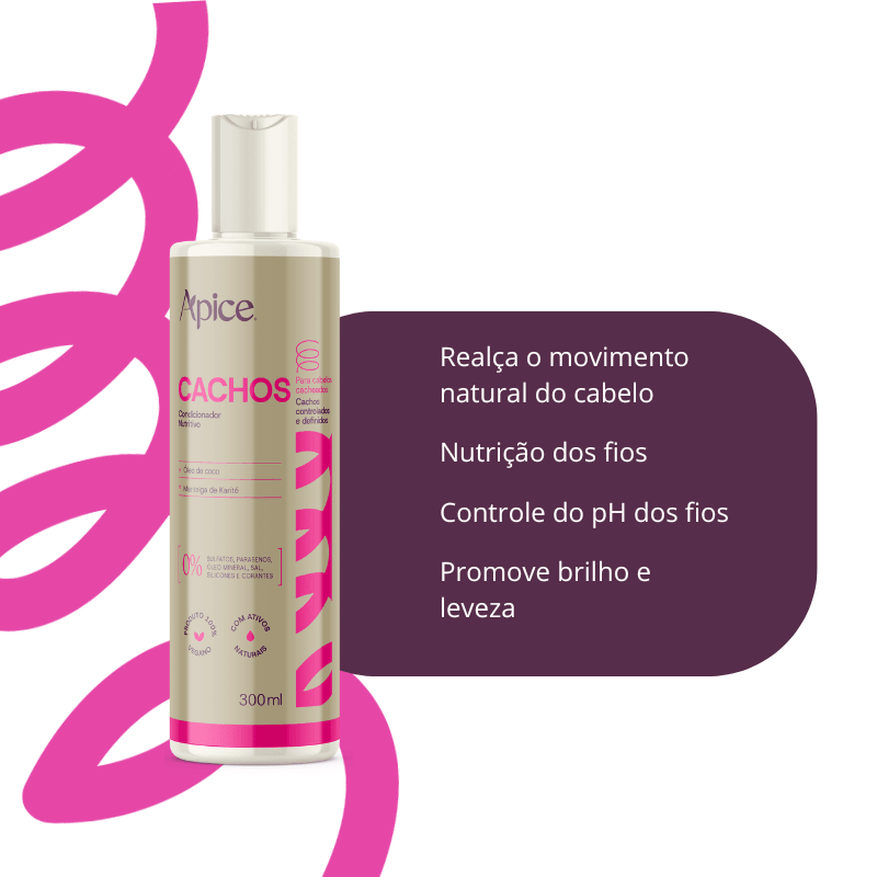 Kit Cachos Frizz Zero - Hair Balm, Shampoo, Condicionador, Ativador, Máscara e Gelatina