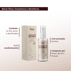 Kit Finalização Nutri Waves - Gelatina Acidificante, Blend de Óleos Amazônicos 60ml e Creme de Pentear Refil 300g