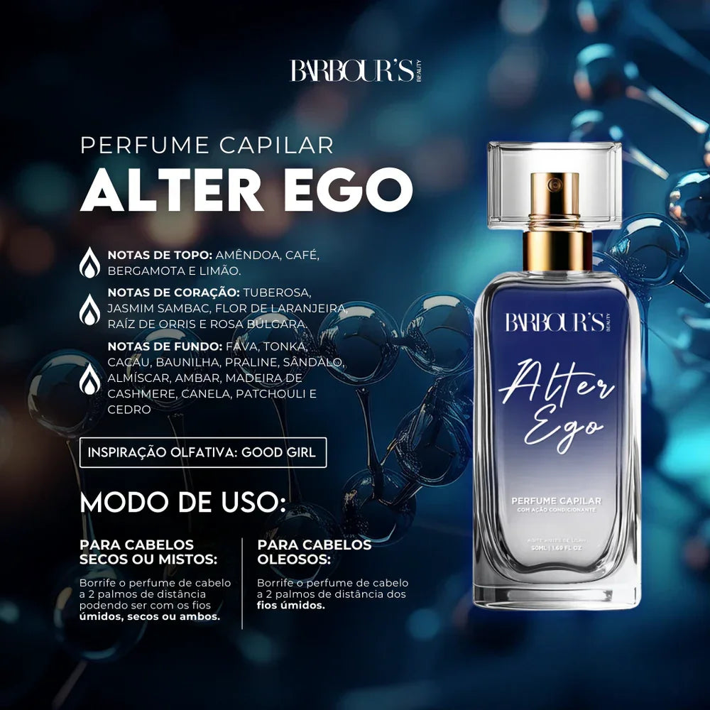 Kit 2 Perfumes de Cabelo - Alter Ego e Alter Ego Rose