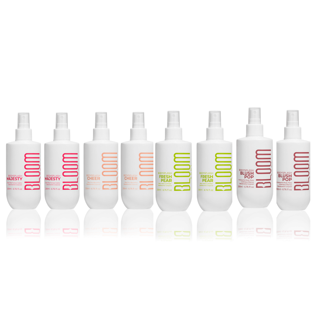 Kit 8 Body Splash - 2x Majesty,  Cheer, Fresh Pear e Blush Pop