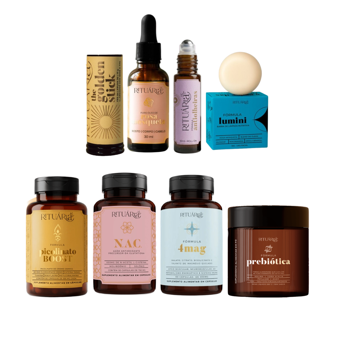 Mais vendidos - Skincare e Suplementação (8 itens)