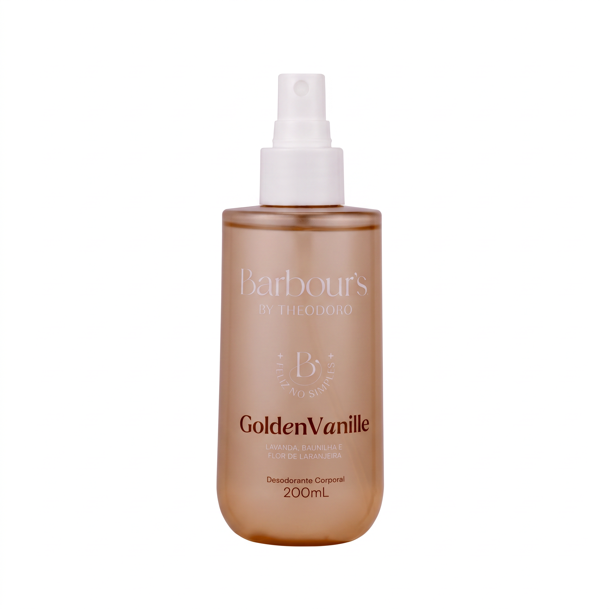 Body Splash Desodorante Corporal Golden Vanille Feliz no Simples Barbour’s By Theodoro 200ml