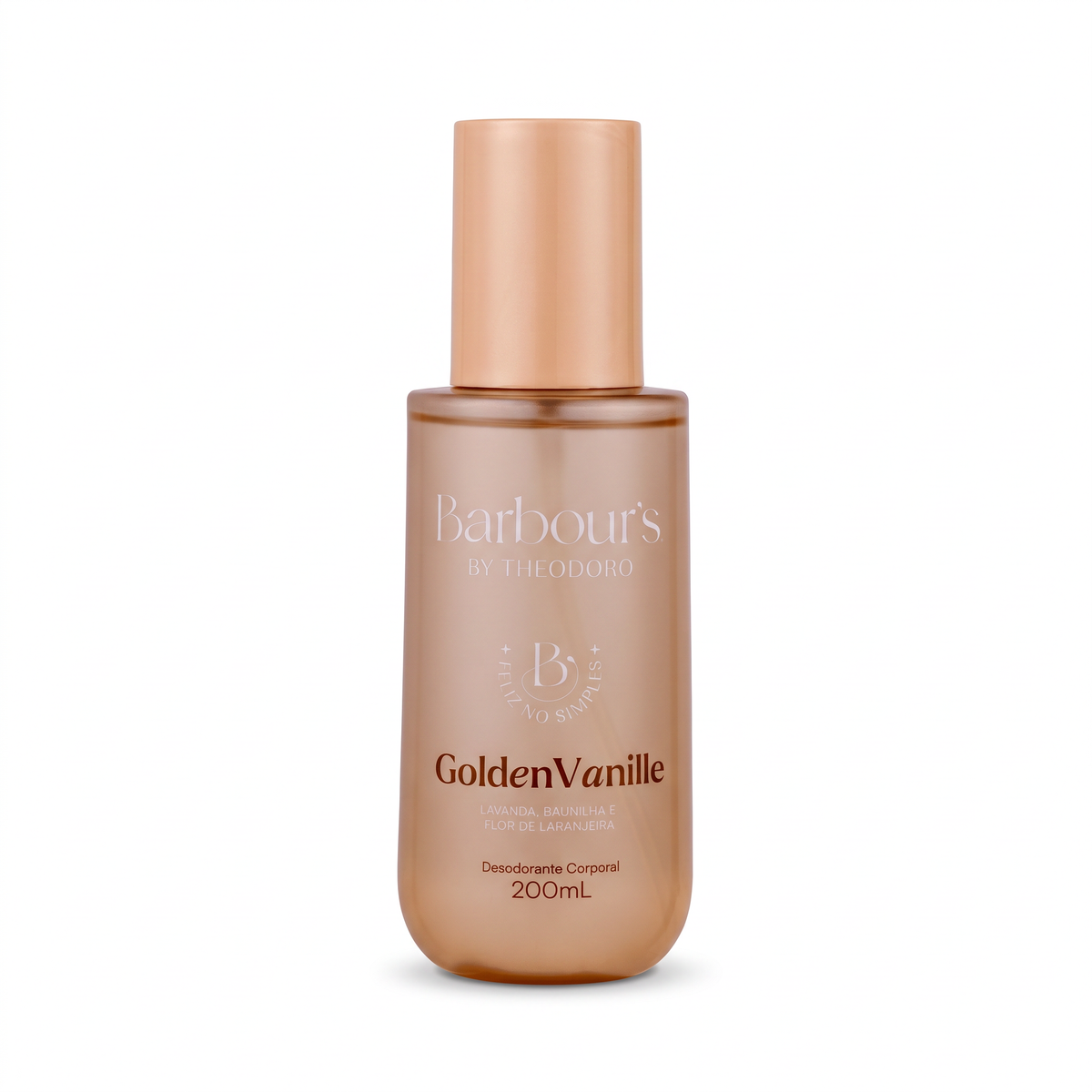 Body Splash Desodorante Corporal Golden Vanille Feliz no Simples Barbour’s By Theodoro 200ml