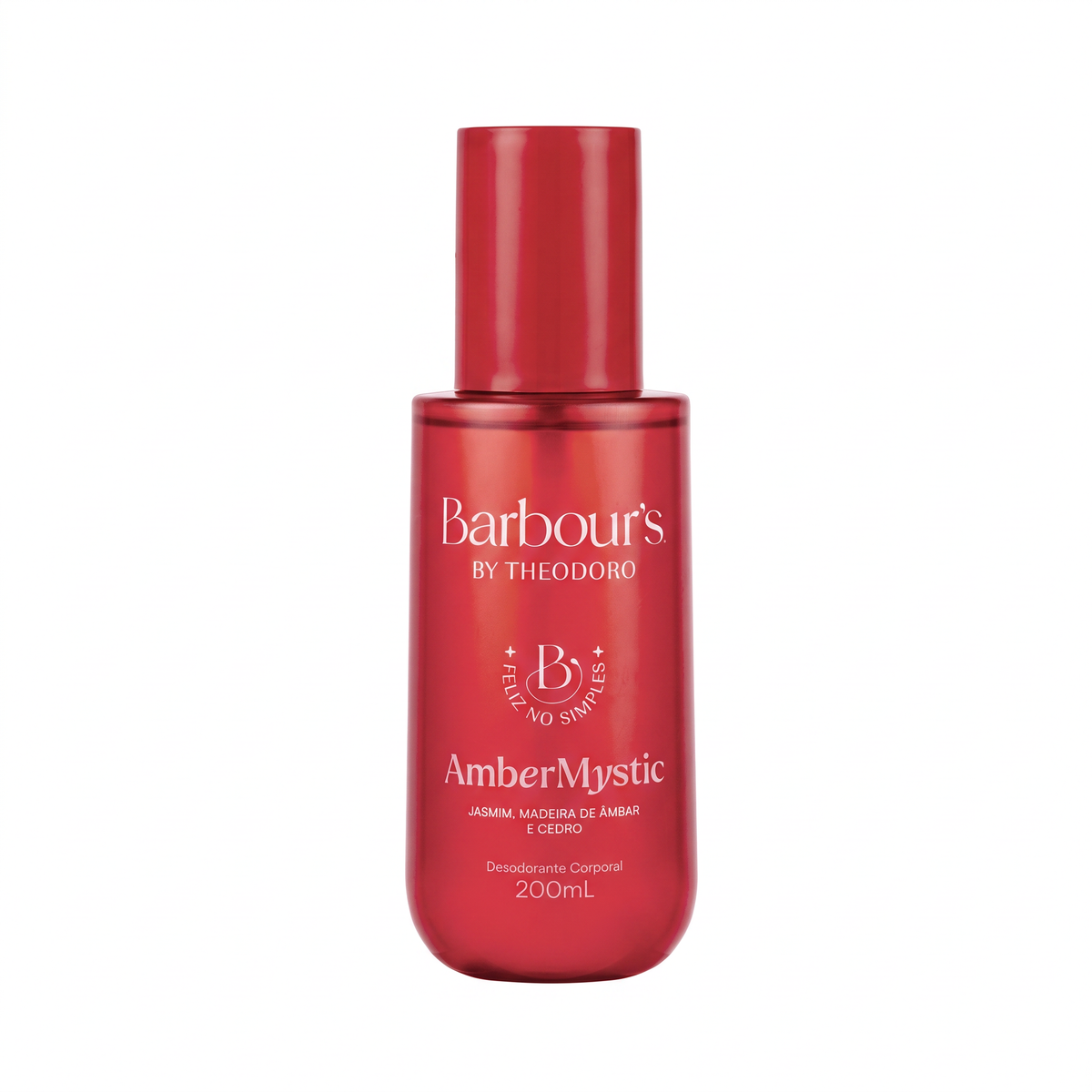 Body Splash Desodorante Corporal Amber Mystic Feliz no Simples Barbour’s By Theodoro 200ml