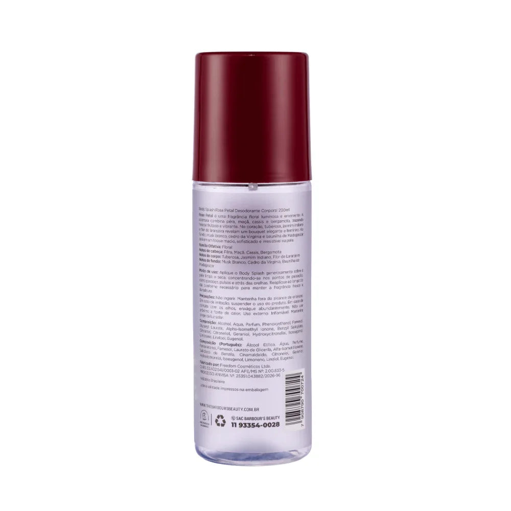 Body Splash Desodorante Corporal Rose Petal 200ml