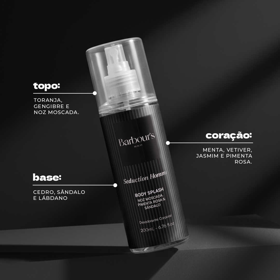 Kit 2 Body Splash Desodorante Colônia 200ml - My Sweet Delight e Bold Homme