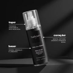 Kit 6 Body Splash Desodorante Colônia 200ml - Signature Homme, Midnight Homme, Urban Homme, Ocean Homme, Seduction Homme e Bold Homme