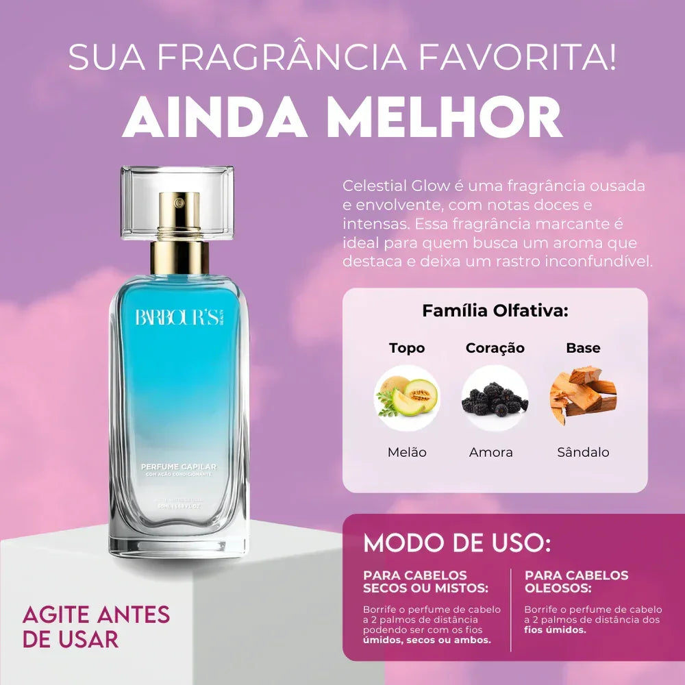 Kit 2 Perfumes de Cabelo - Celestial Glow e Supreme