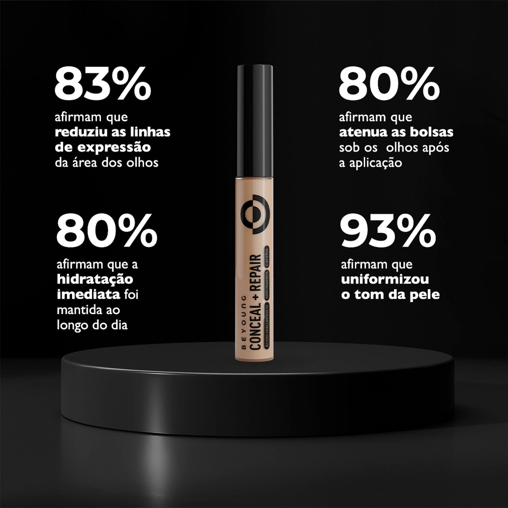 Corretivo liquido matte com ácido hialurônico