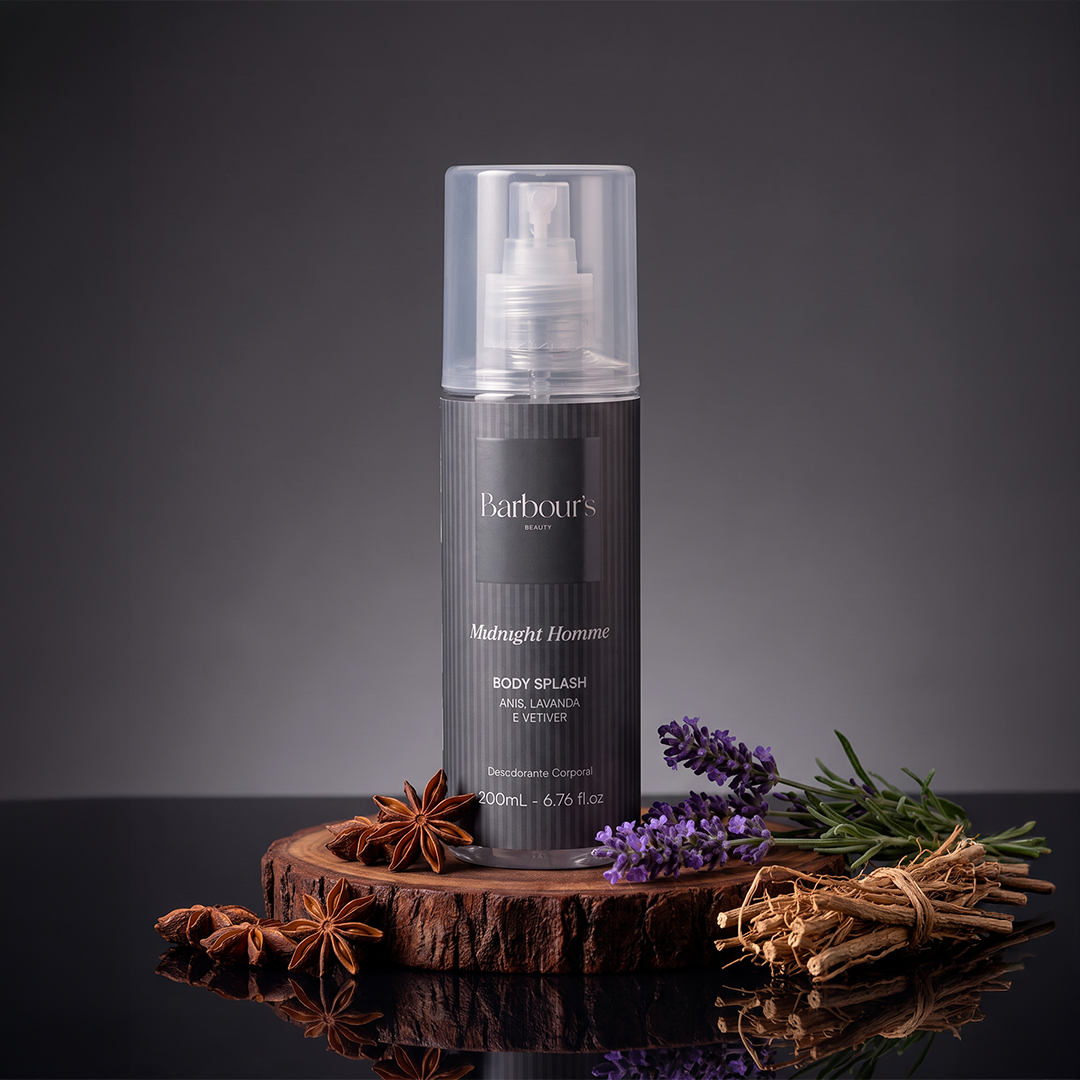 Body Splash Midnight Homme Desodorante Colônia 200ml