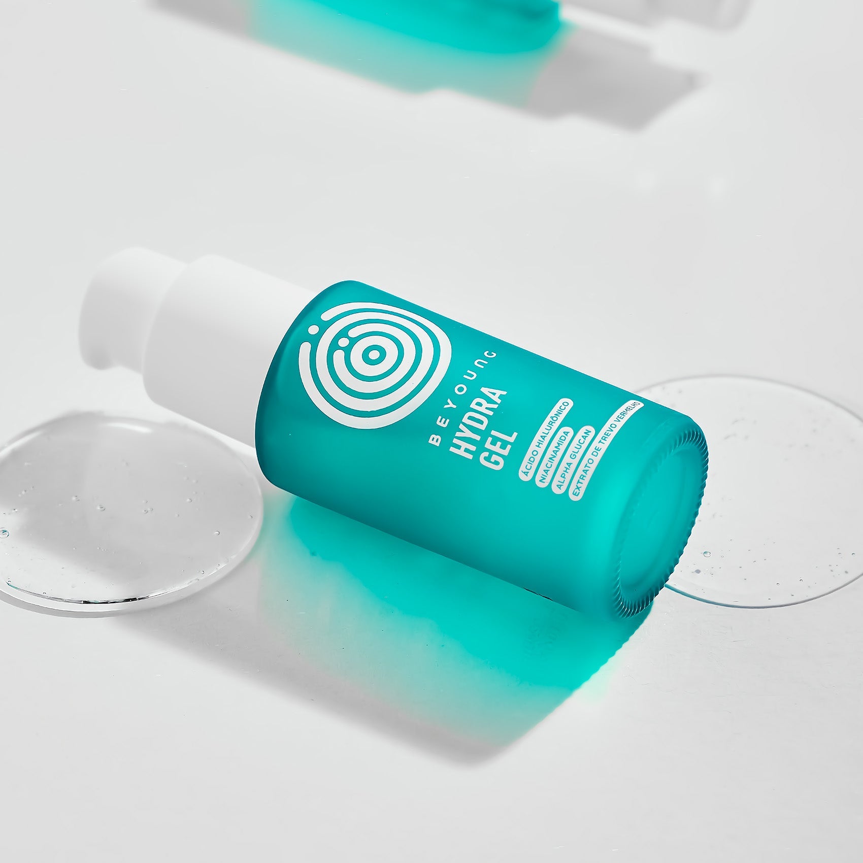 Hidratante facial em gel com ácido hialurônico (pele refrescante)