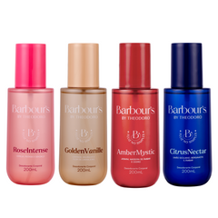 Kit 4 Body Splash Desodorante Corporal Feliz no Simples Barbour’s By Theodoro 200ml