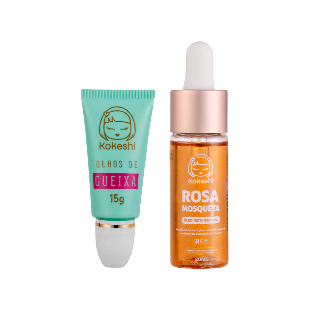 Kit Olhos de Gueixa + Óleo de Rosa Mosqueta