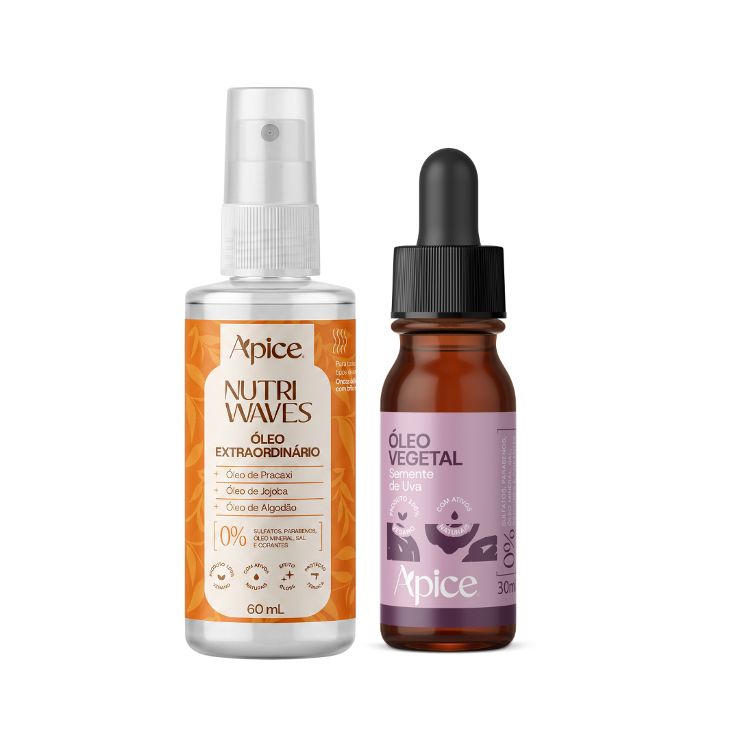 Kit Dupla Óleos - Nutri Waves e Óleo de Uva