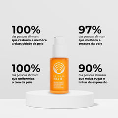 Combo Sérum Facial Antioxidante 18% Nano Vitamina C + 3% Esqualano - 3 Produtos