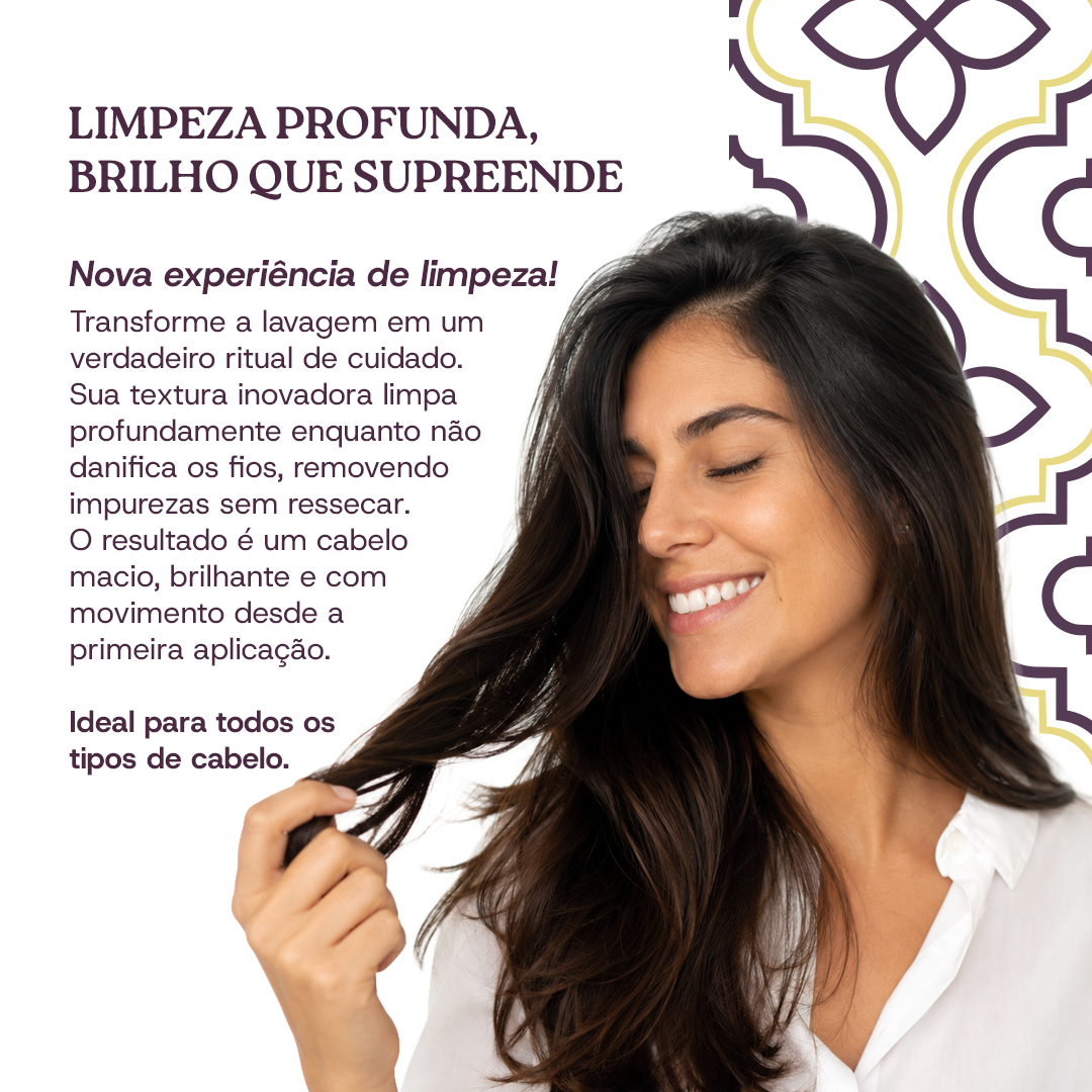 KIT CACHOS BRILHO INTACTO - Shampoo em Óleo, Condicionador, Máscara e Ativador
