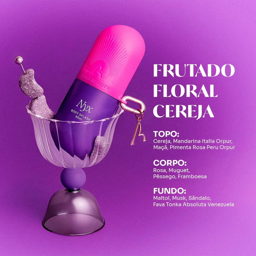 Leve 4, Pague 3 - Body Splash Musa NYX AURA Beauty - 90ml