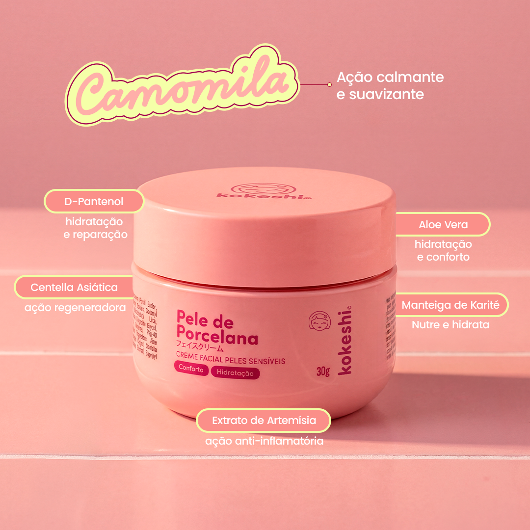 Pele de Porcelana Peles Sensíveis