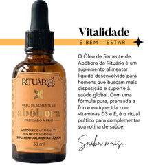Ritual da Saúde Masculina | Óleo de Abóbora + Nutri Men