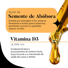 Ritual da Saúde Masculina | Óleo de Abóbora + Nutri Men