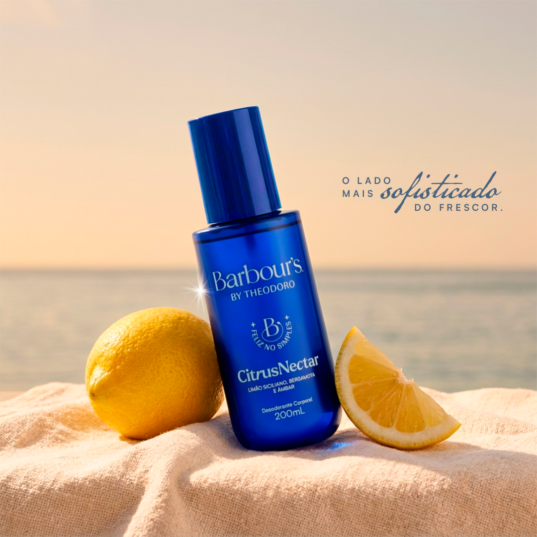 Body Splash Desodorante Corporal Citrus Nectar Feliz no Simples Barbour’s By Theodoro 200ml