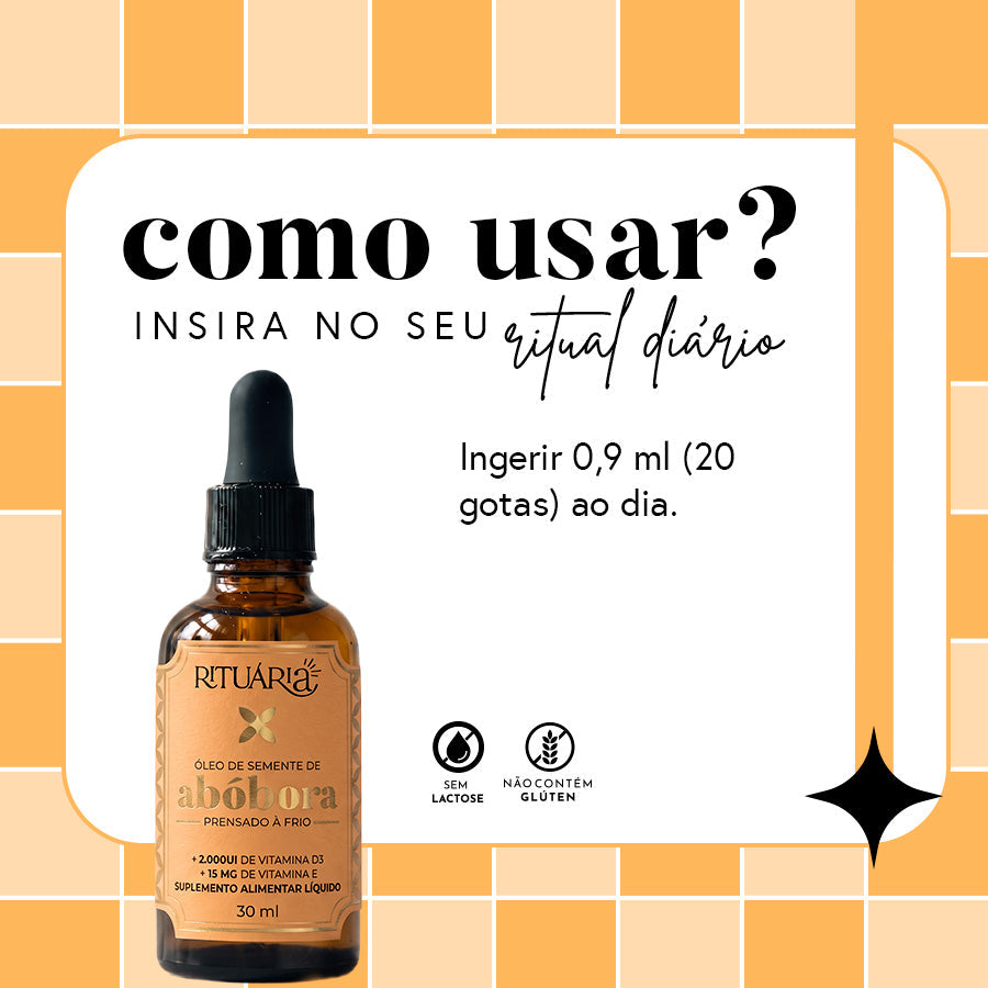 Ritual da Saúde Masculina | Óleo de Abóbora + Nutri Men