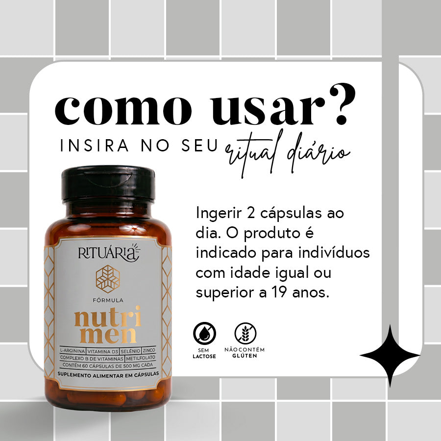 Ritual da Saúde Masculina | Óleo de Abóbora + Nutri Men