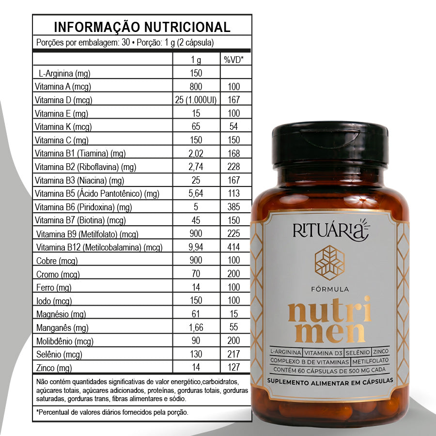 Ritual da Saúde Masculina | Óleo de Abóbora + Nutri Men