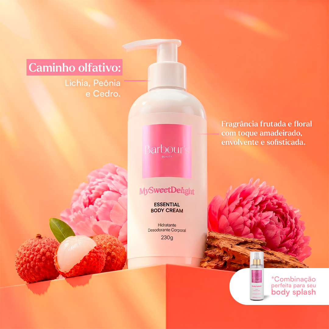 Kit My Sweet Delight - Body Cream e Óleo de Banho