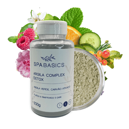 Argila Verde Complex Detox Oleosidade Spa Basics 200g - Cuidado da pele BS14105