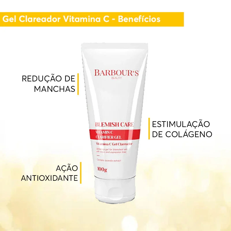 Kit Vitamina C Gel Clareador e Gel Antissinais