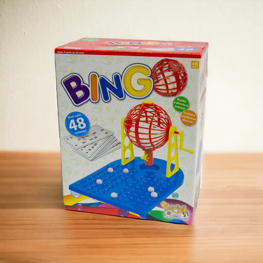 Bingo Com Globo Giratório e 48 Cartelas