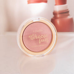 Blush Compacto Choco Fun - Fenzza - Maquiagem VDH03753 - 01