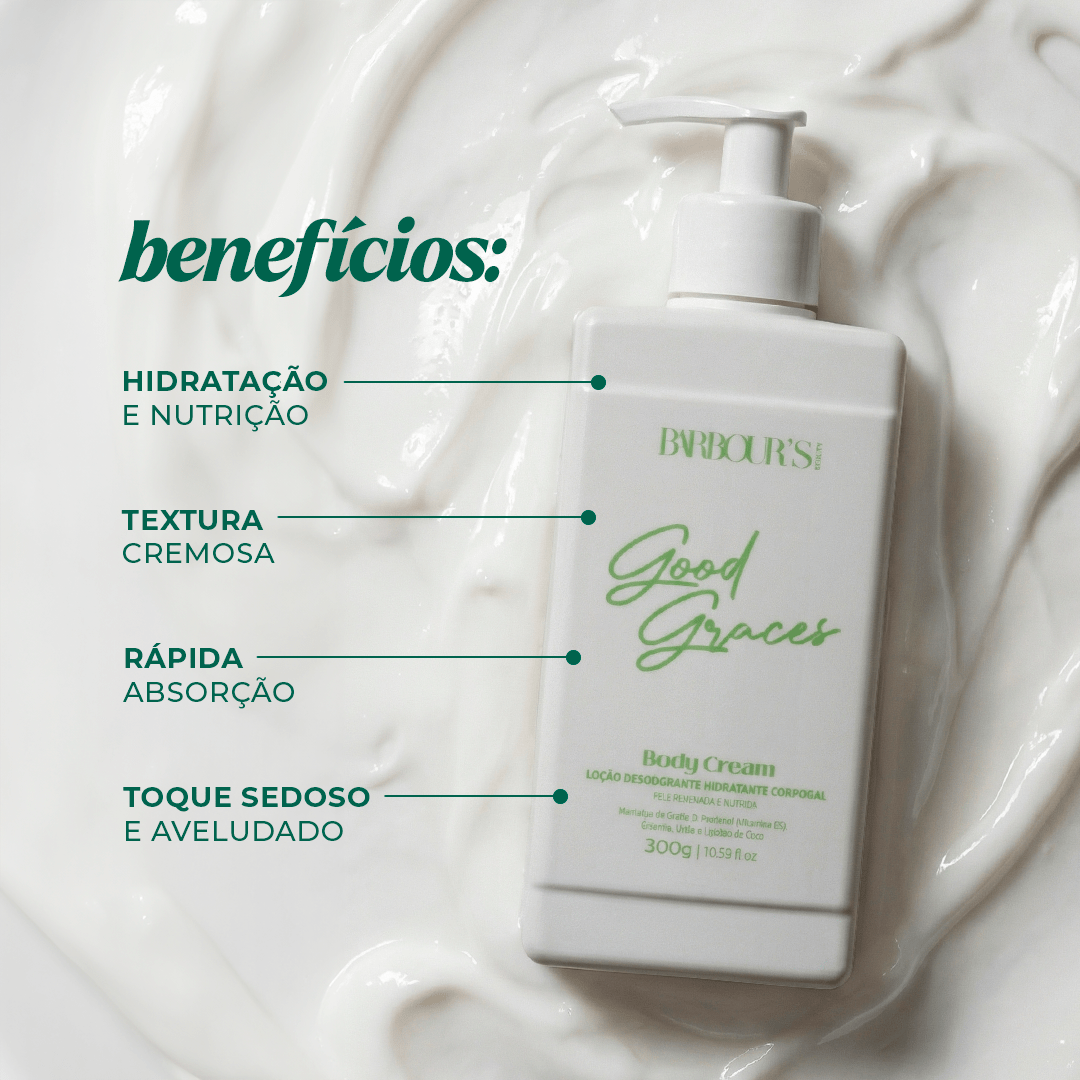 Body Cream Good Graces Loção Desodorante Hidratante Corporal 300g