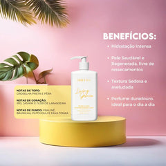Body Cream Living Grace - Loção Desodorante Hidratante Corporal 300g