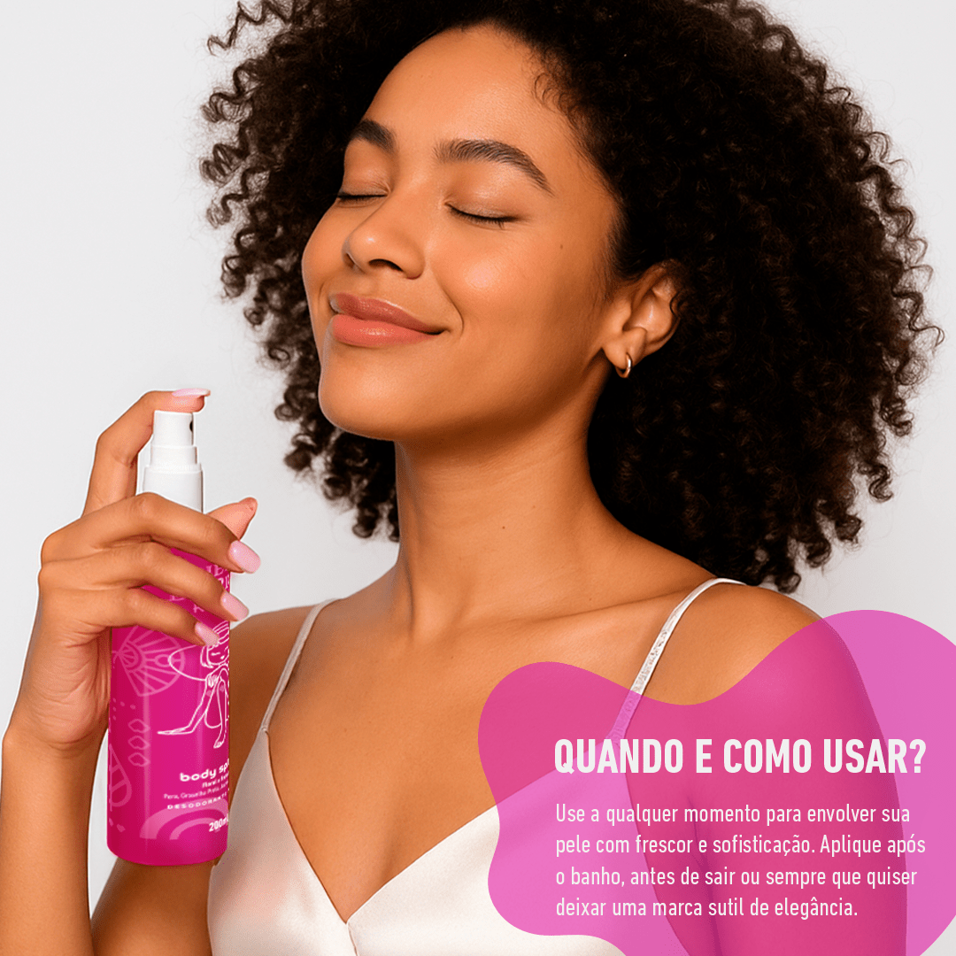 Body Splash - Cheiro de Rica Floral e Frutado