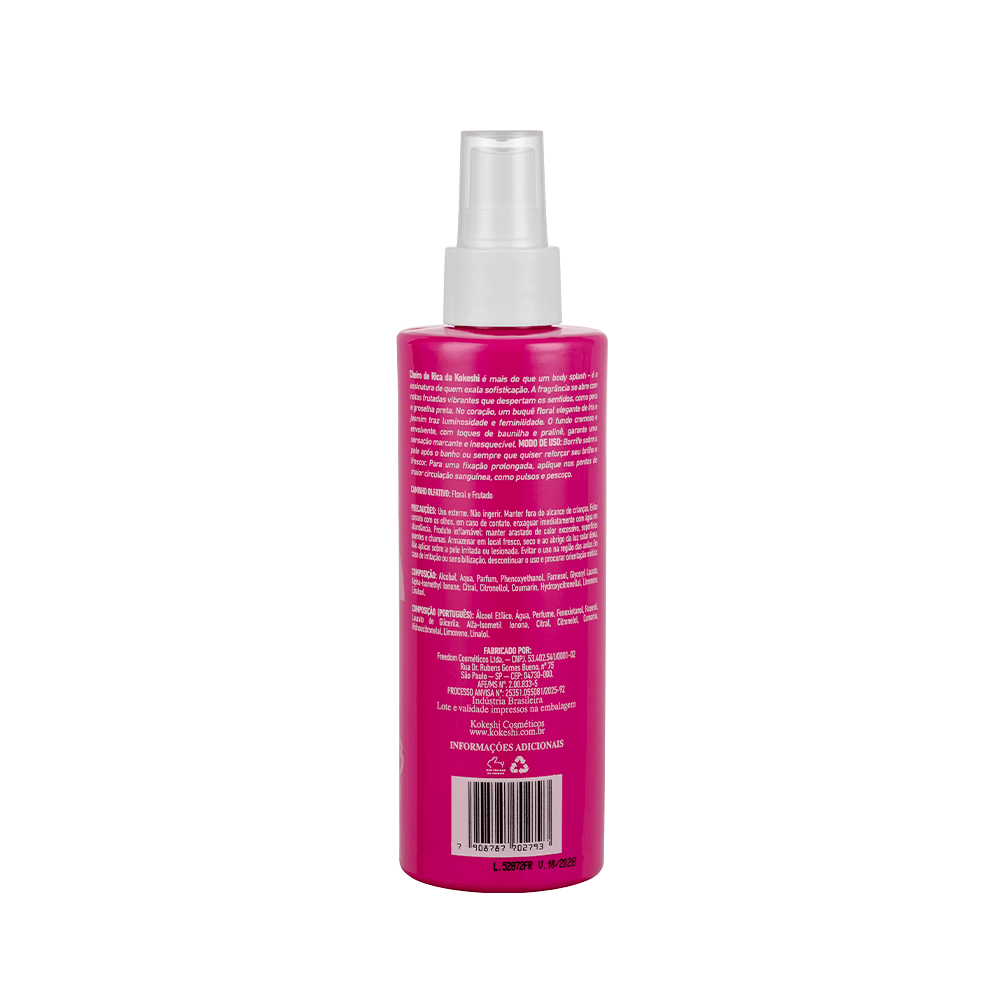 Body Splash - Cheiro de Rica Floral e Frutado
