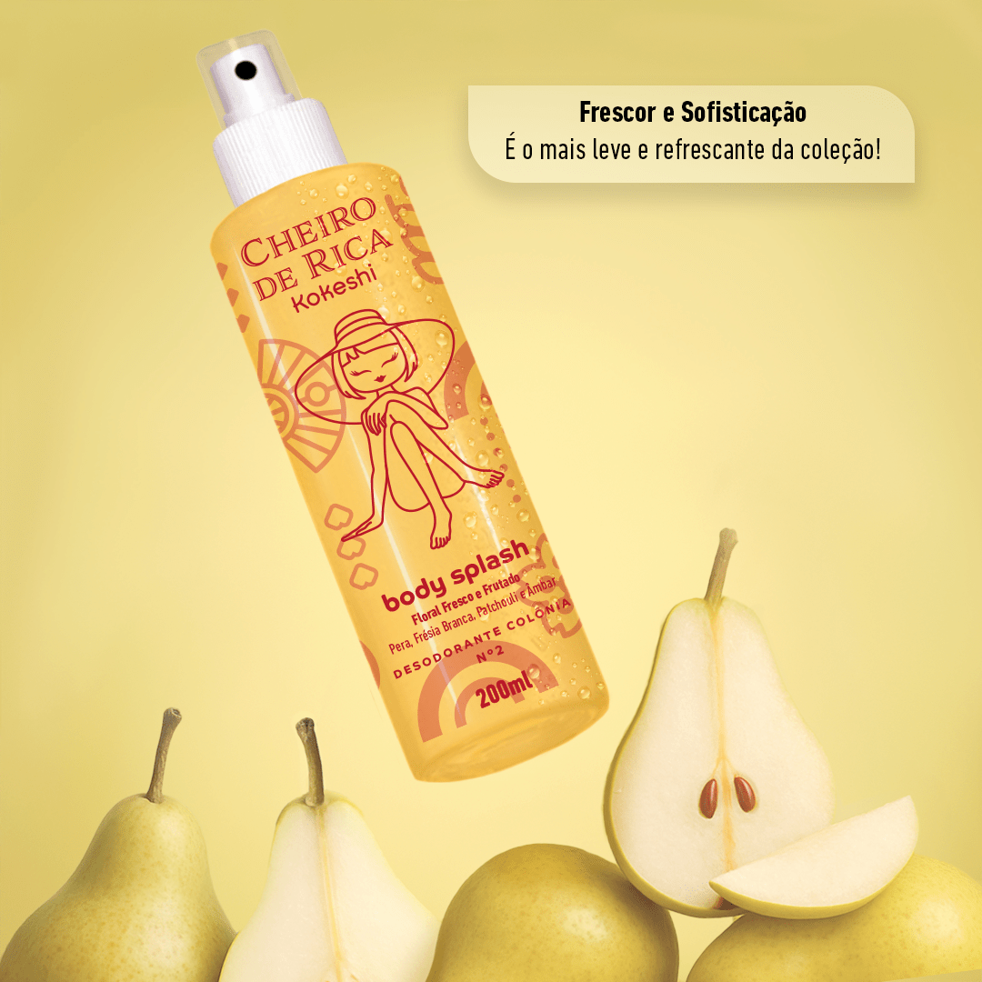Body Splash - Cheiro de Rica Floral Fresco e Frutado