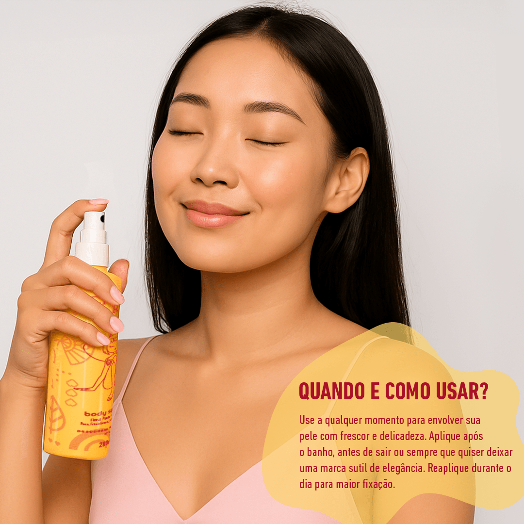 Body Splash - Cheiro de Rica Floral Fresco e Frutado