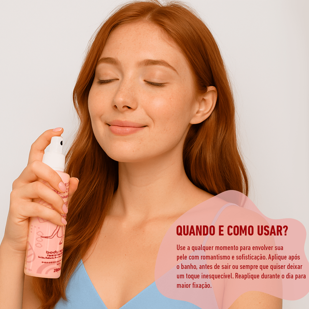Body Splash - Cheiro de Rica Floral Intenso e Adocicado