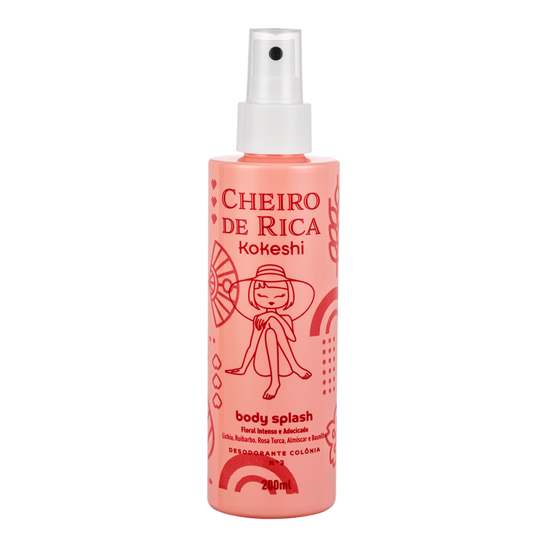 Body Splash - Cheiro de Rica Floral Intenso e Adocicado - Perfumes e Colónias KS01038