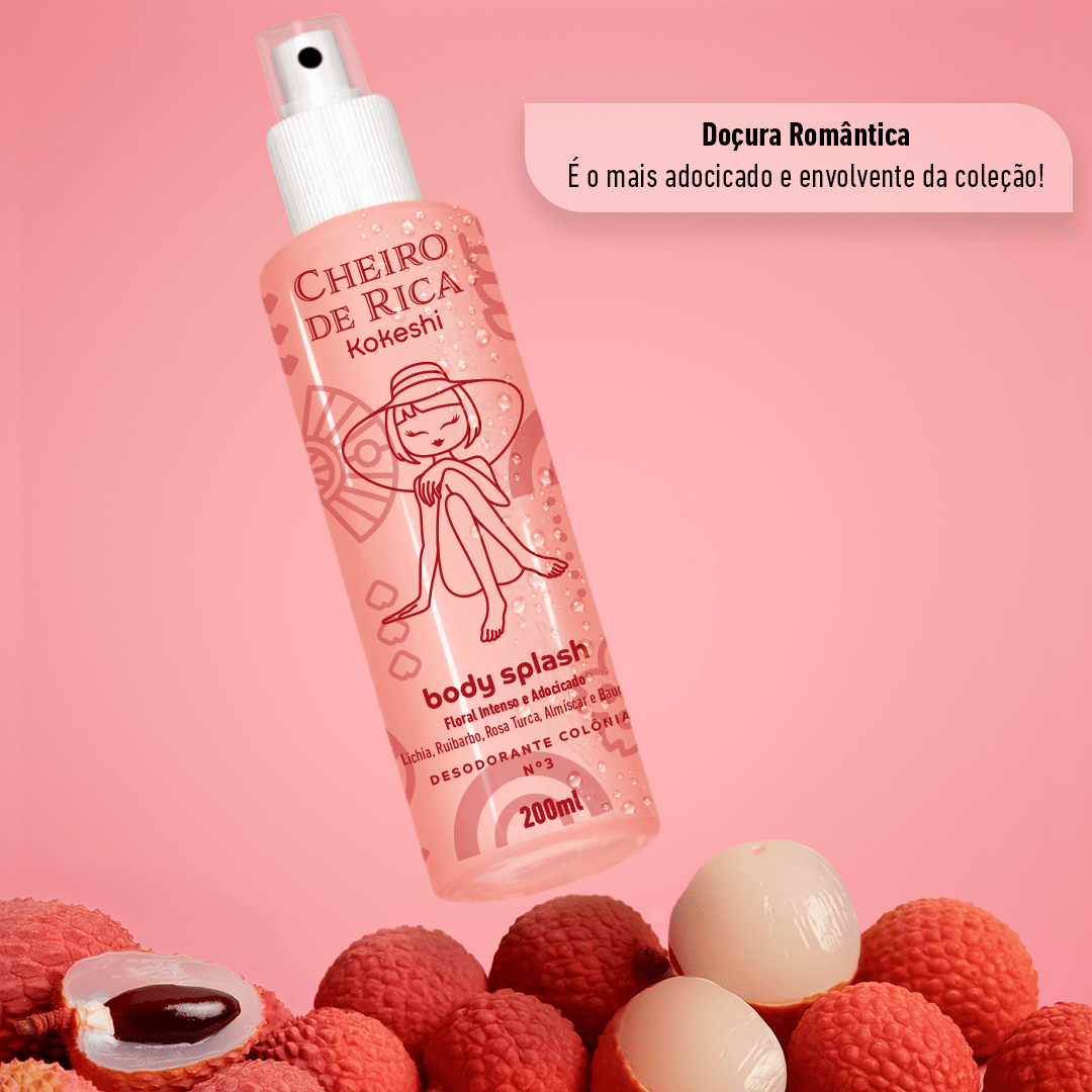 Body Splash - Cheiro de Rica Floral Intenso e Adocicado