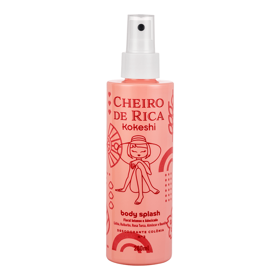 Body Splash - Cheiro de Rica Floral Intenso e Adocicado