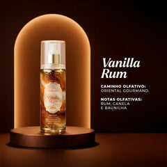 Body Splash Vanilla Rum Desodorante Colônia 200ml