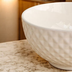 Bowl de Porcelana Diamond - Branco 800ml