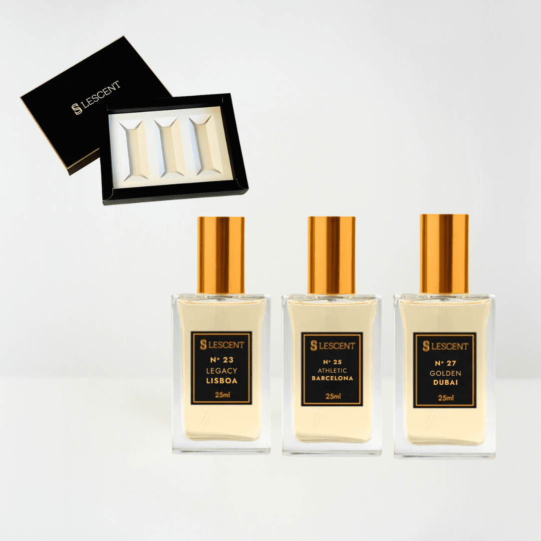 Caixa + Kit Trilogia Gold N23 + N25 + N27 | 25ml