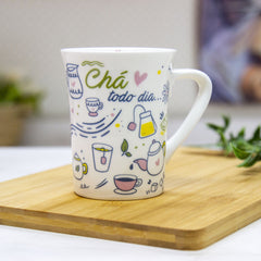 Caneca de Porcelana Chá todo Dia 340 ML