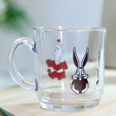 Caneca de Vidro Looney Tunes - Pernalonga 300ml